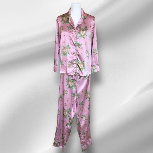 BELLA DESCANSO Biscayne Queen Bee Of Hearts PJ Set - Picture 3 of 16